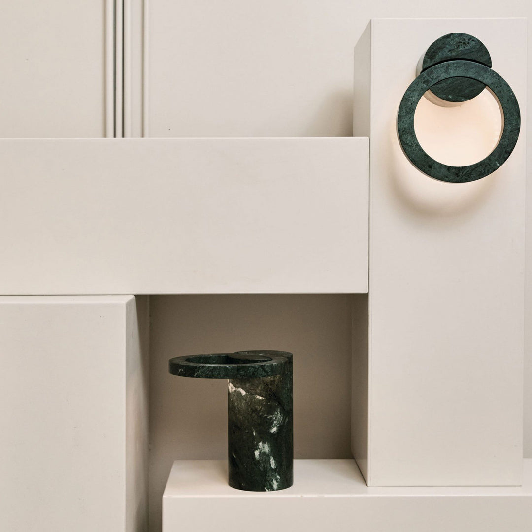 PRE-ORDER | STUDIO SOCIETÁ Eclipse Table Lamp, Green Marble