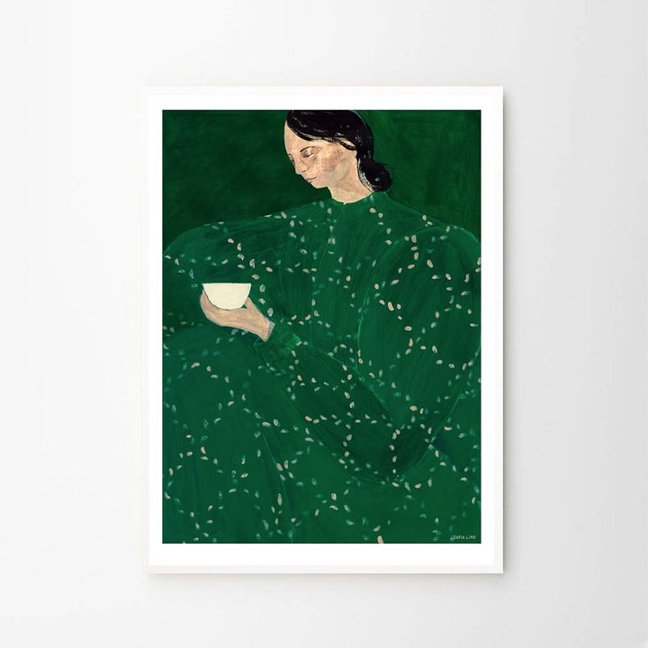 THE POSTER CLUB Sofia Lind, Coffee Alone At Place De Clichy Poster Art Print, 50x70cm