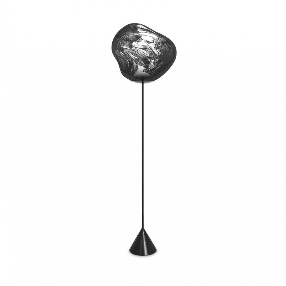 PRE-ORDER | TOM DIXON Melt Cone Slim Floor Lamp, Silver