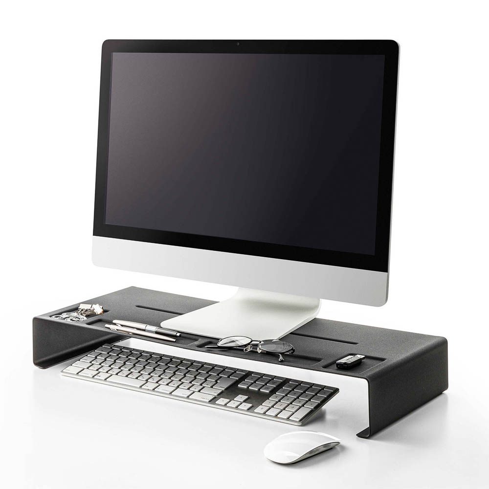 YAMAZAKI Tower Monitor Stand, Black