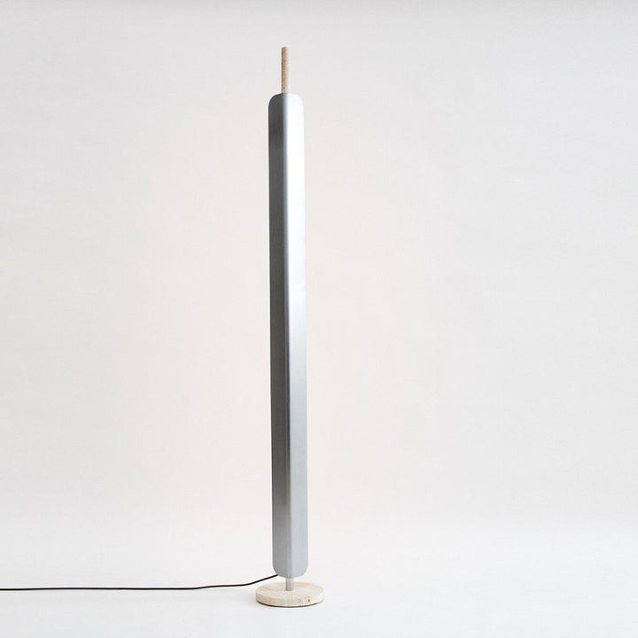 PRE-ORDER | BEN TOVIM DESIGN Formation Floor Lamp, Raw Travertine/Brushed Aluminium