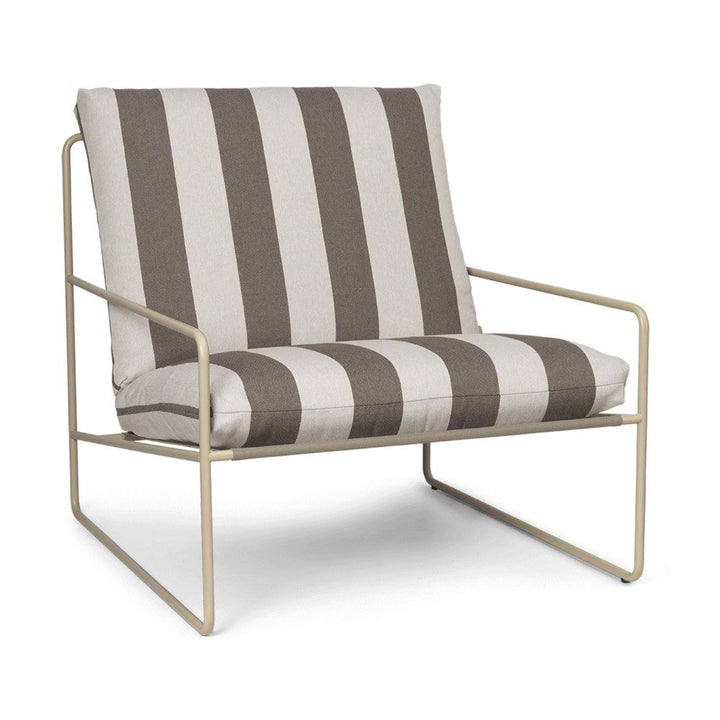 PRE-ORDER | ferm LIVING Desert 1-Seater Sofa, Cashmere/Chocolate Stripe