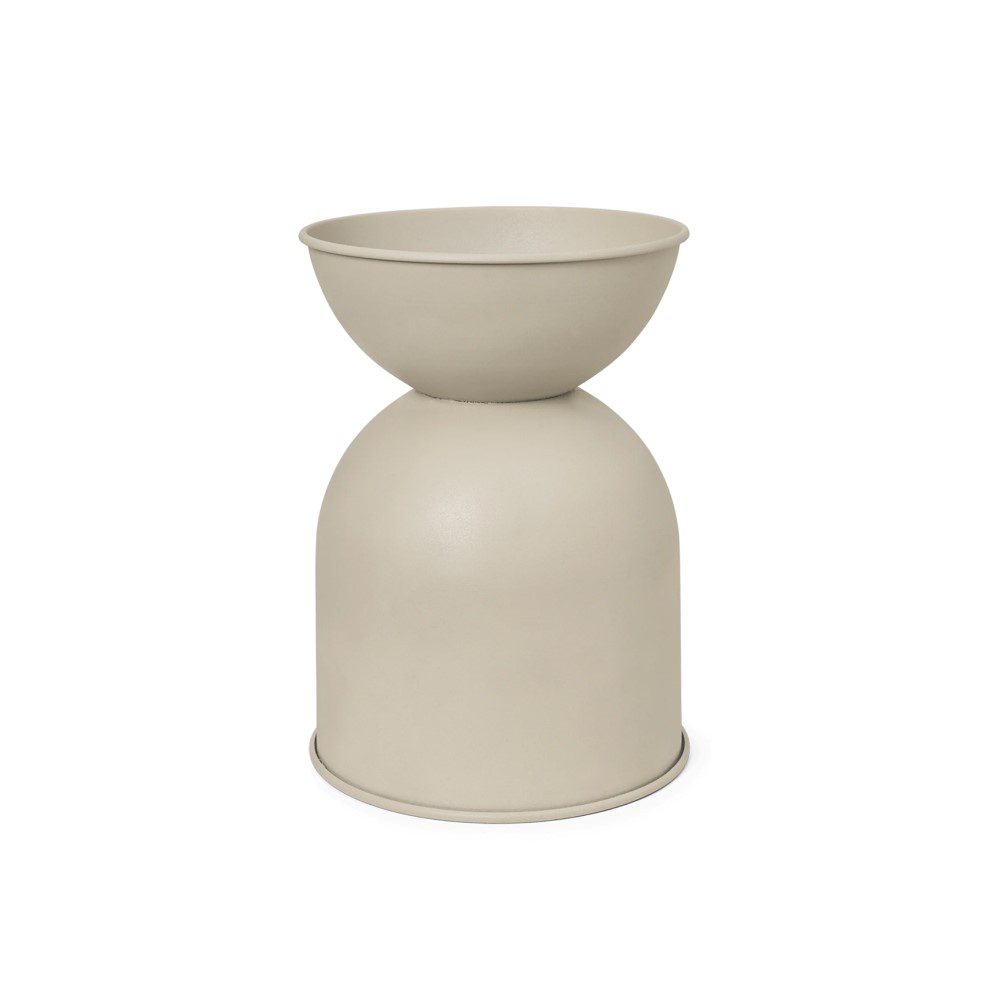 ferm LIVING Hourglass Pot, H73cm Large, Cashmere