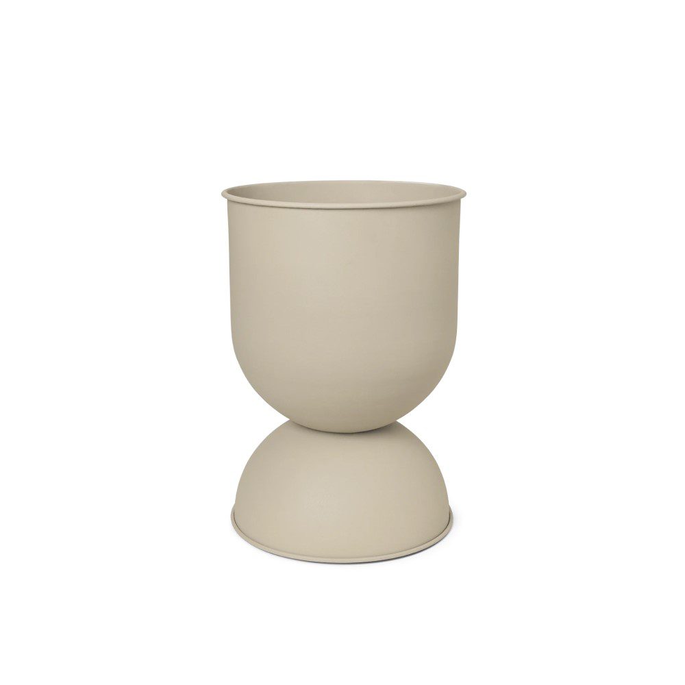 ferm LIVING Hourglass Pot, Medium, Cashmere