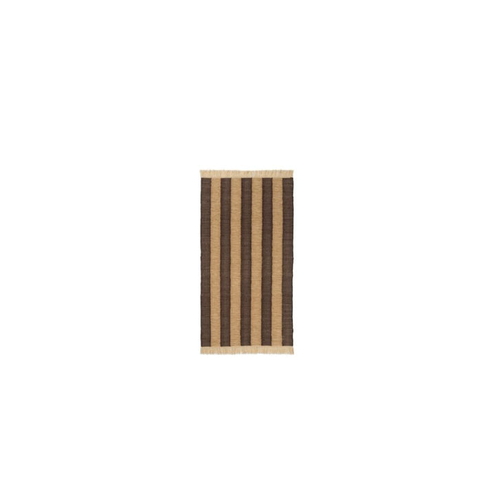 PRE-ORDER | ferm LIVING Ives Rug, Tan/Chocolate - 2 Sizes