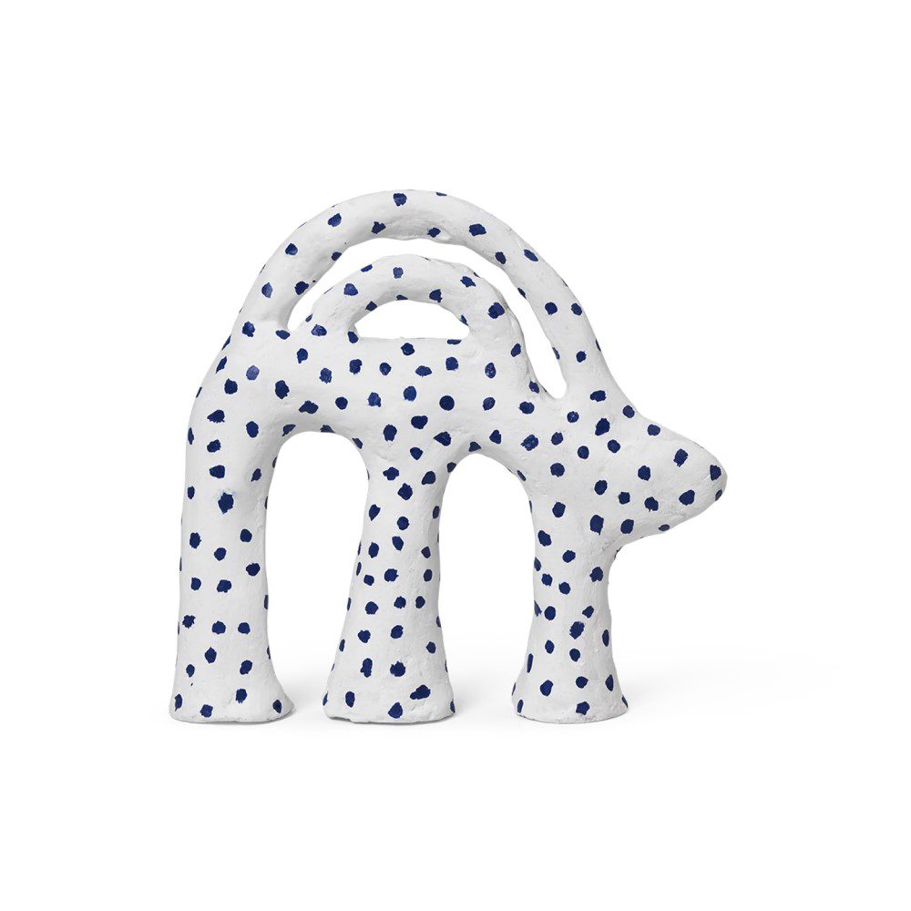 ferm LIVING Mumbo Piece, White/Blue