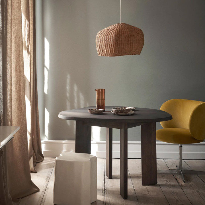 PRE-ORDER | ferm LIVING Rico Dining Chair Swivel, Rich Velvet, Honey