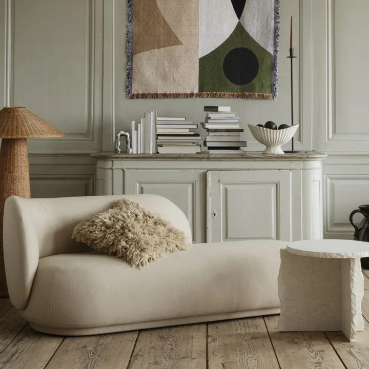 PRE-ORDER | ferm LIVING Rico Divan Left, Brushed, Off-White