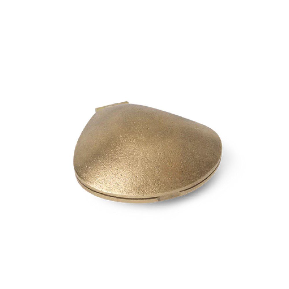 ferm LIVING Clam Tealight Candle Holder, Brass