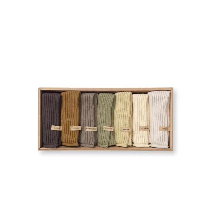 ferm LIVING Day Cloths, Calm (Set of 7)