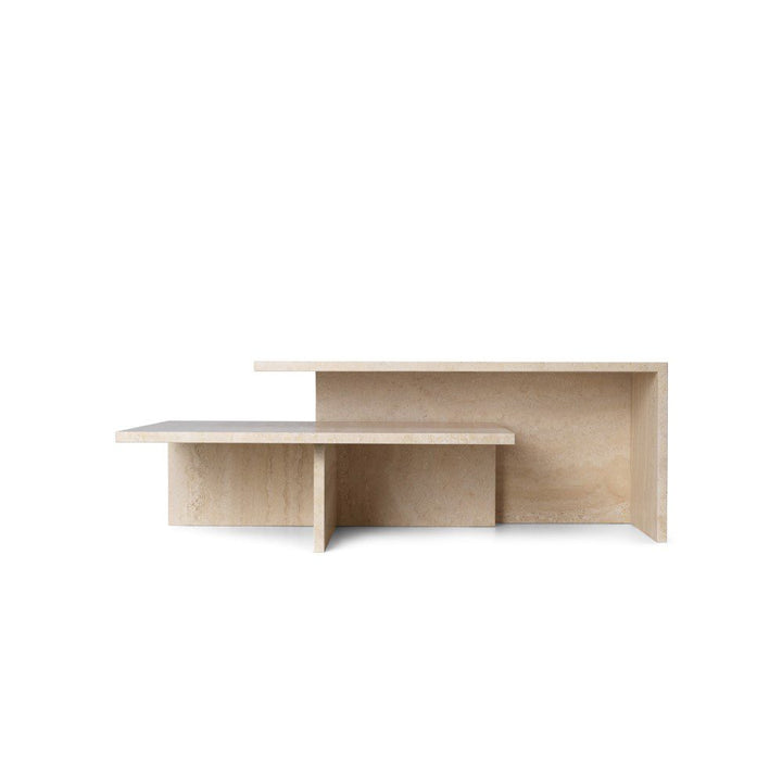 PRE-ORDER | ferm LIVING Distinct Grande Duo Coffee Table, Travertine