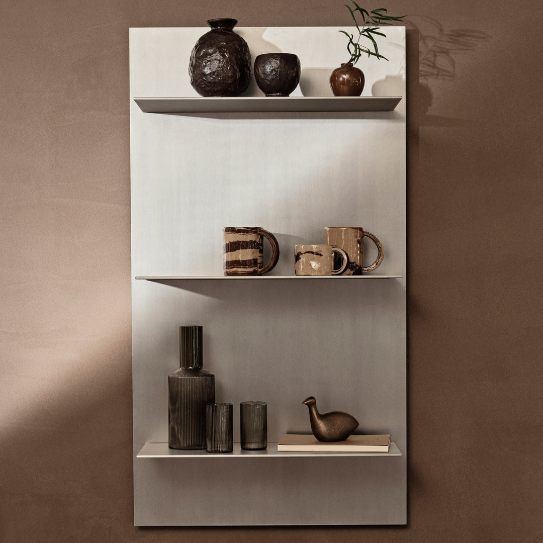 PRE-ORDER | ferm LIVING Lager Wall Shelf, Triple, Aluminium