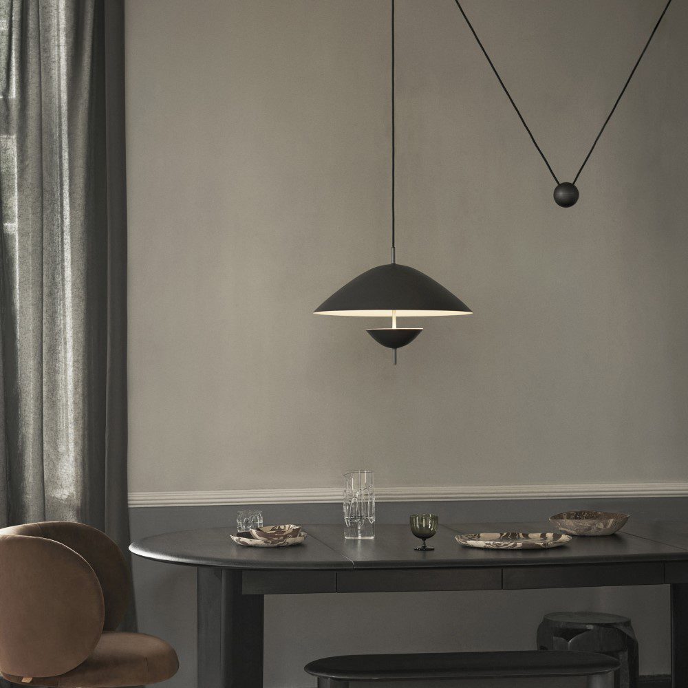 ferm LIVING Lod Pendant, Blackened Iron