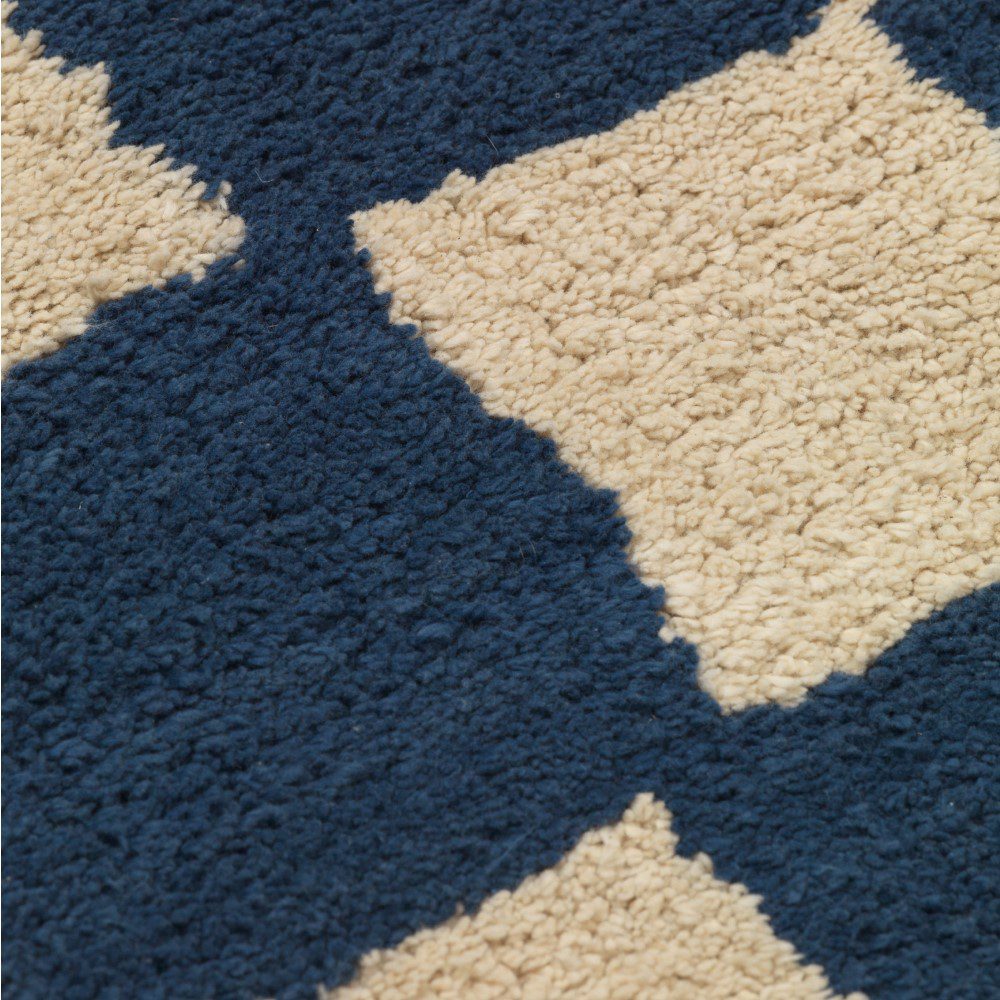 PRE-ORDER | FERM LIVING Mara Washable Rug, Deep Blue/Warm Sand