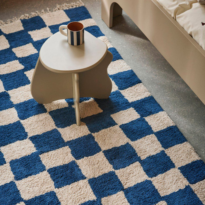 PRE-ORDER | FERM LIVING Mara Washable Rug, Deep Blue/Warm Sand