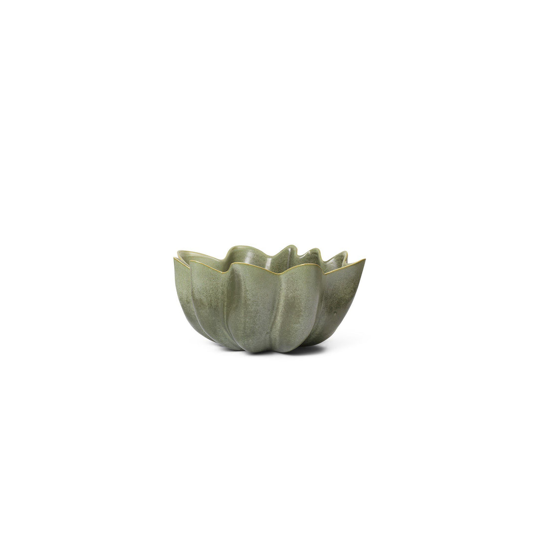 ferm LIVING Nium Bowl, Dark Sage, ⌀22cm