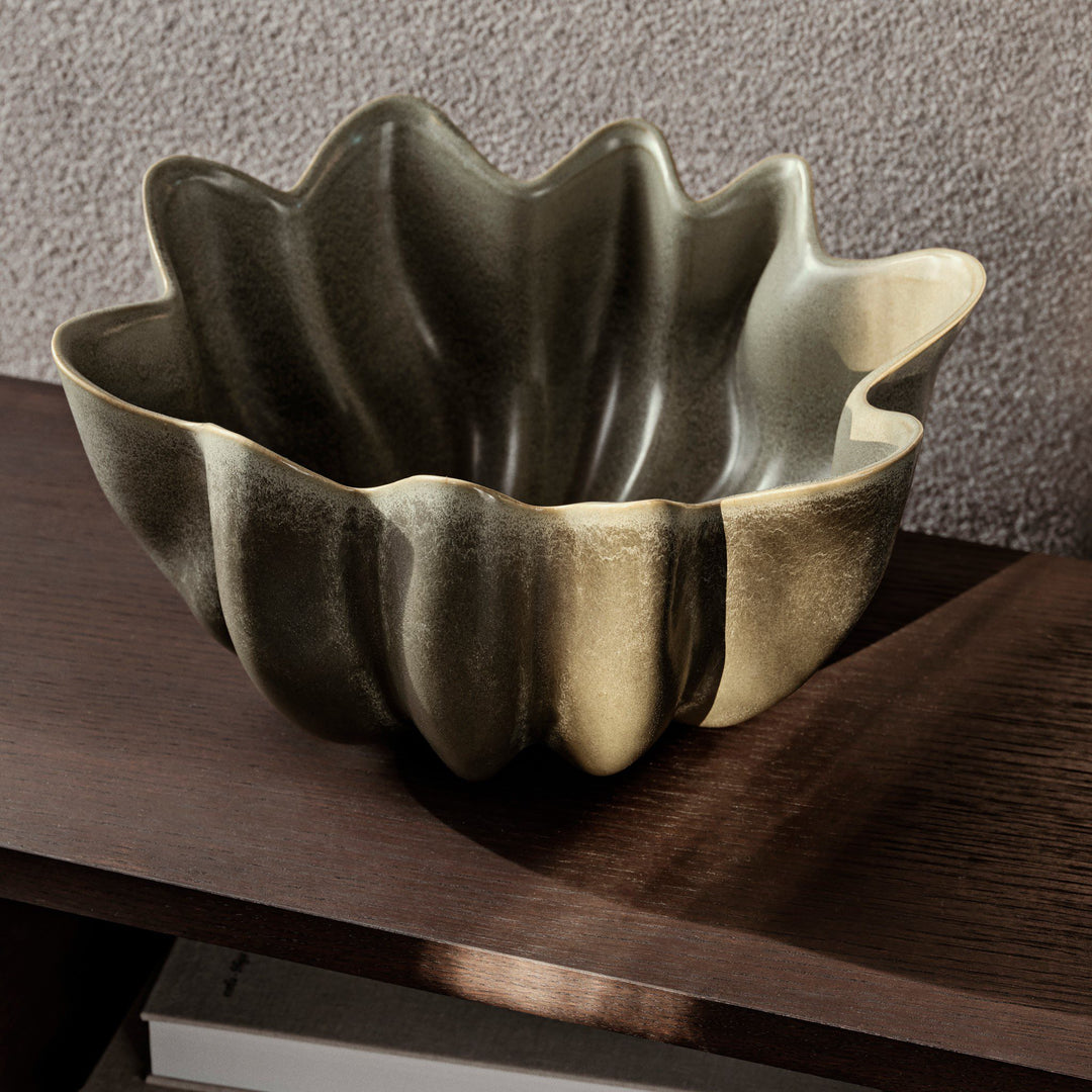 ferm LIVING Nium Bowl, Dark Sage, ⌀36cm