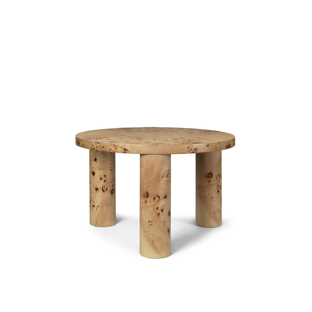 ferm LIVING Post Coffee Table, Small, Poplar Burl Veneer