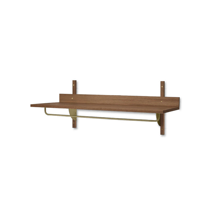 ferm LIVING Sector Rack Shelf, Smoked Oak/Brass