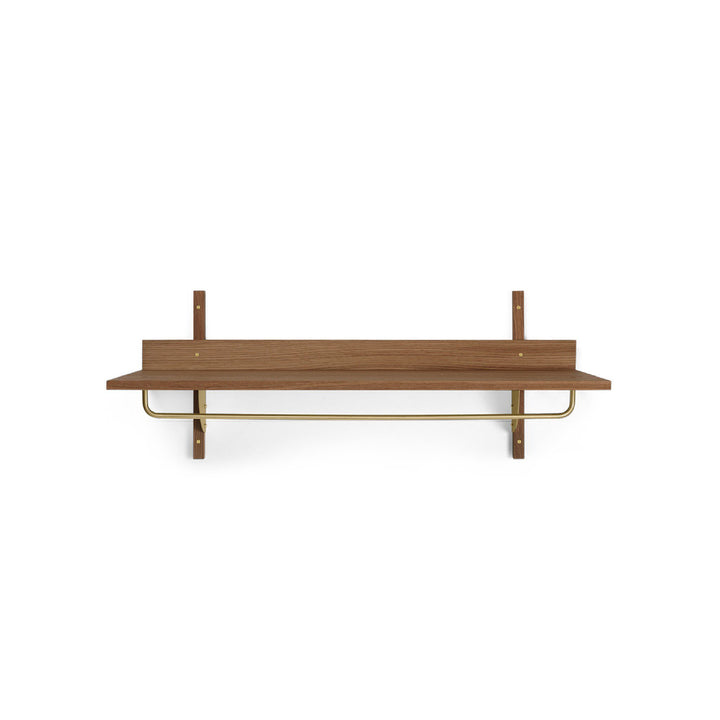 ferm LIVING Sector Rack Shelf, Smoked Oak/Brass