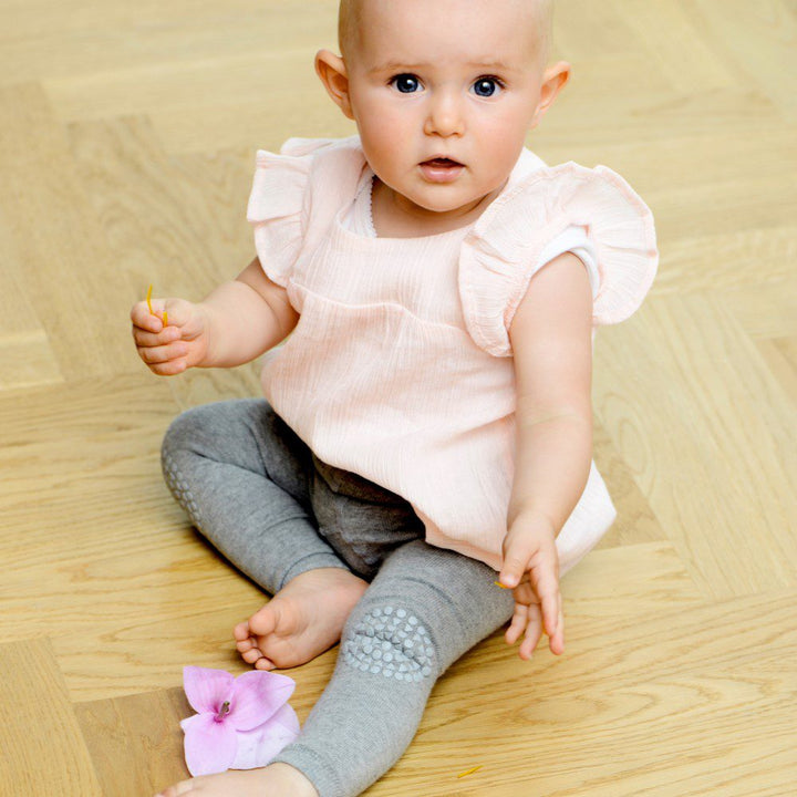 GOBABYGO Crawling Leggings, Dusty Blue