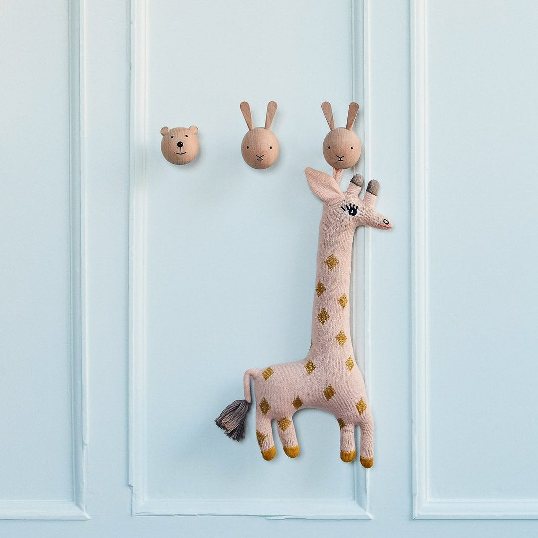 OYOY Mini Wall Hook Rabbit Wood -0