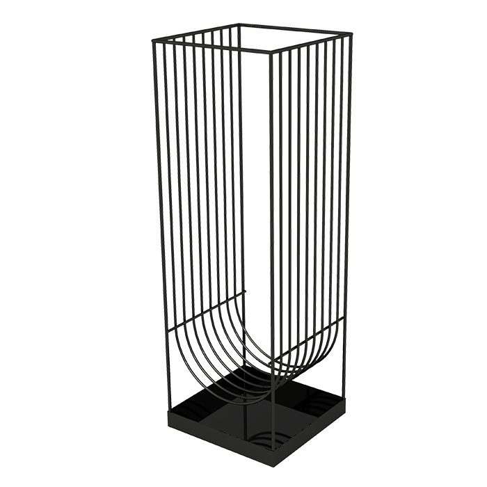 AYTM Curva Umbrella Stand, Black-0