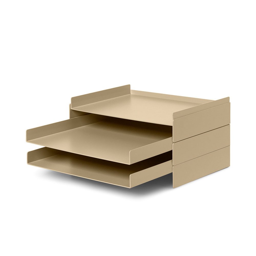 ferm LIVING 2x2 Desk Organiser, Cashmere-35698