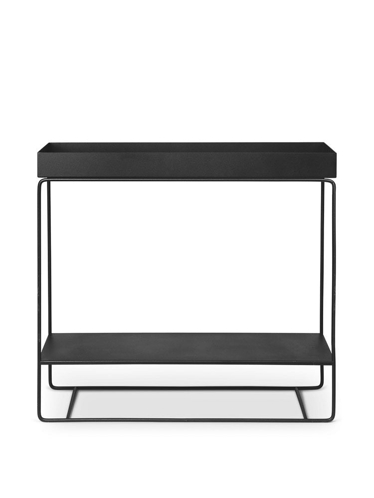 ferm LIVING Plant Box Two-Tier Console Table, Black-35677