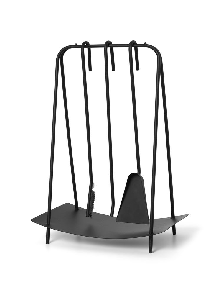 ferm LIVING Port Fireplace Tools, Black-33847