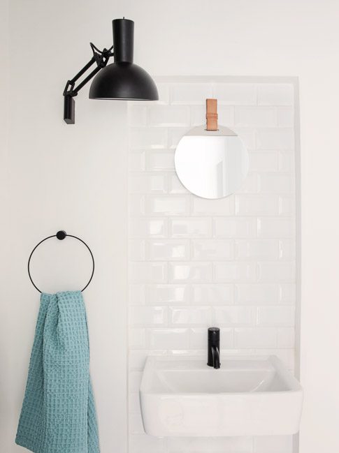 ferm LIVING Towel Holder / Hanger, Black-6201