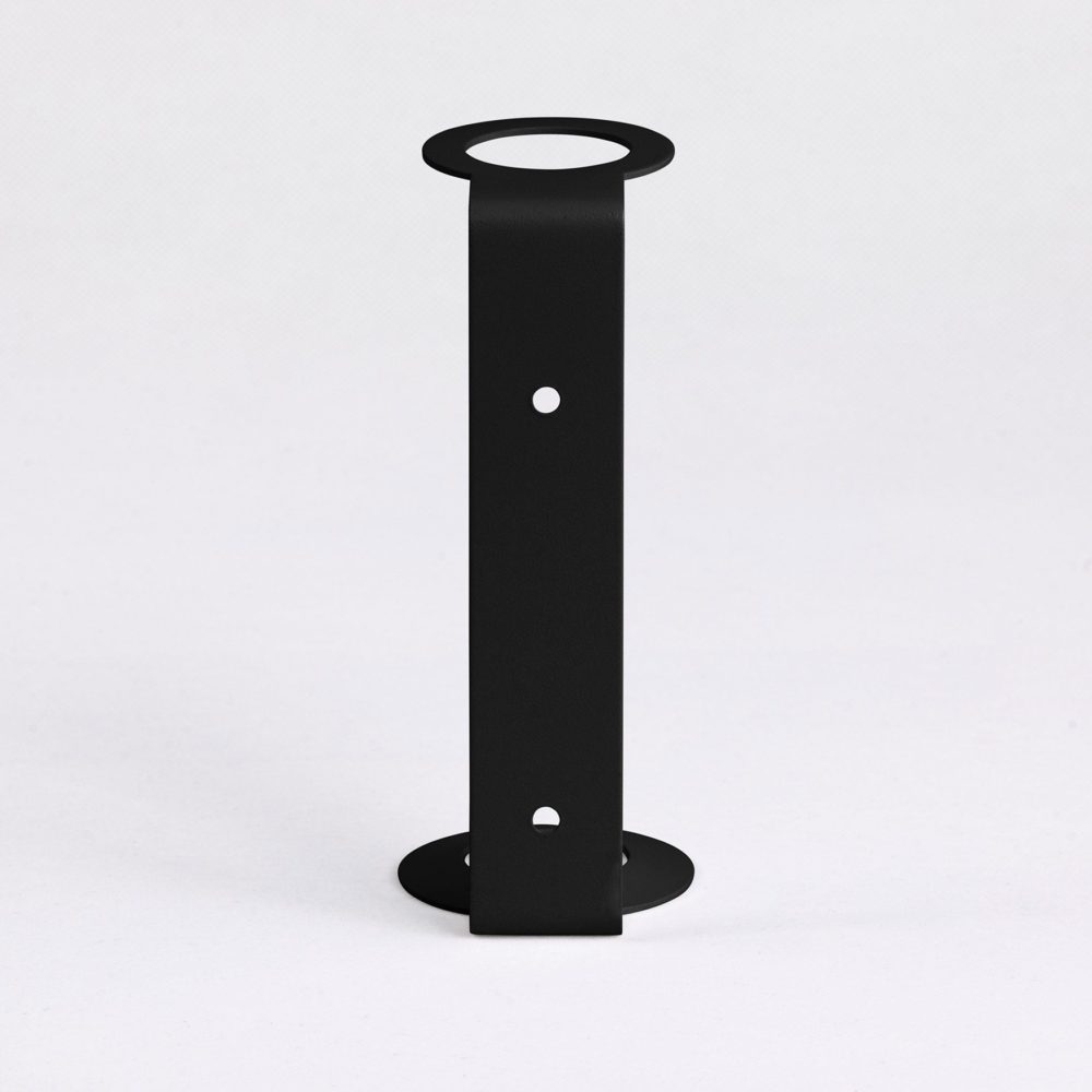 DESIGNSTUFF Sanitiser and Soap Dispenser Holder Black Back View