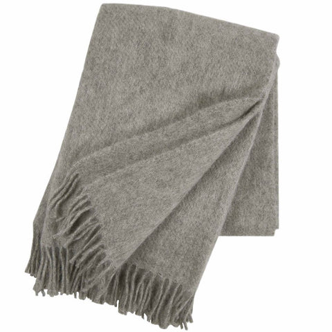 KLIPPAN Gotland Throw Blanket, Grey