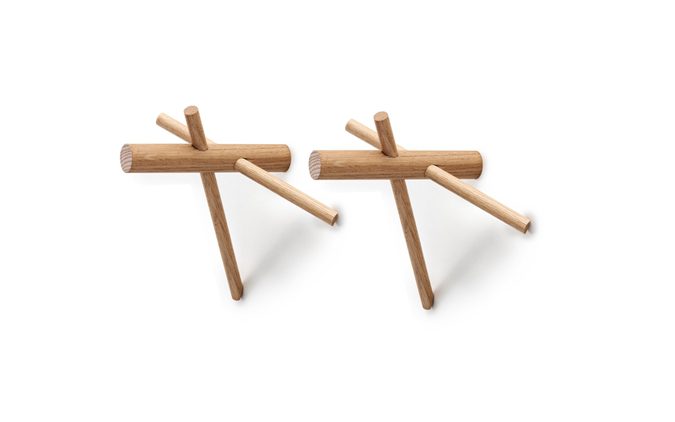 NORMANN COPENHAGEN Sticks Hooks Set of 2 Nature-0