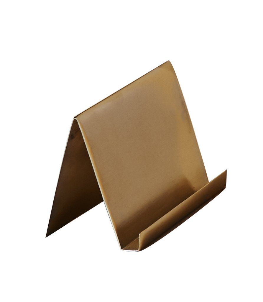 BEHR & CO Business Card Holder Brass-0