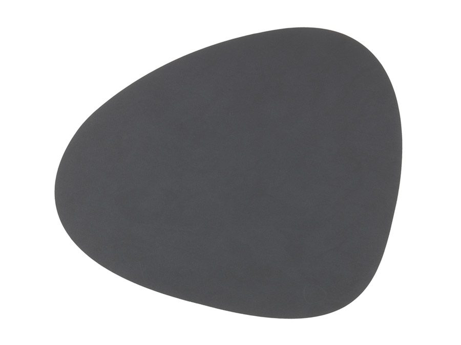 LIND DNA Table Mat Nupo Anthracite, Curve L-15559