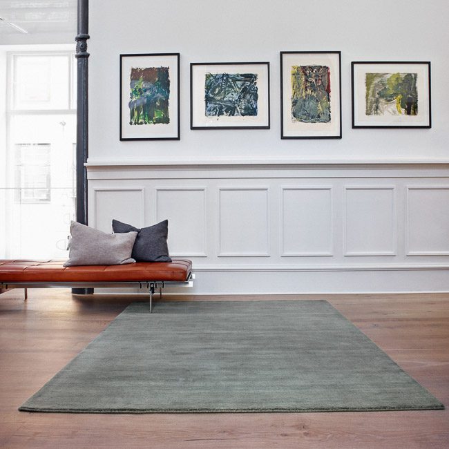 MASSIMO COPENHAGEN Earth Rug NZ Wool Verte Grey-0