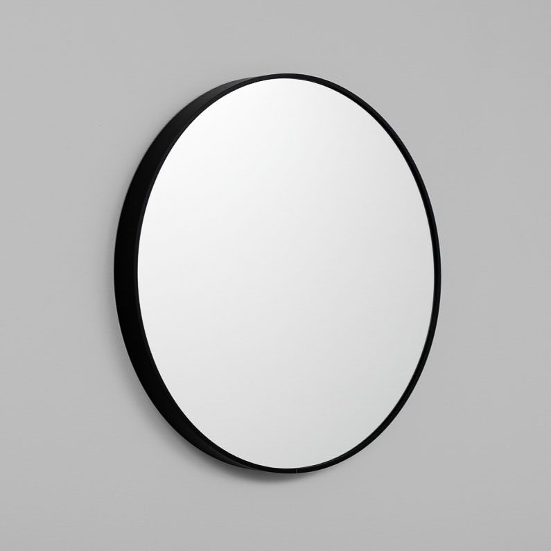 MIDDLE OF NOWHERE Simplicity Round Mirror Black - 3 Sizes-33649