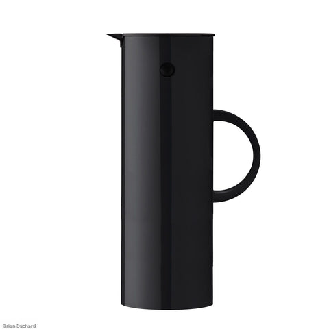 STELTON Em77 Water Vacuum Thermal Jug 1 Litre, Black