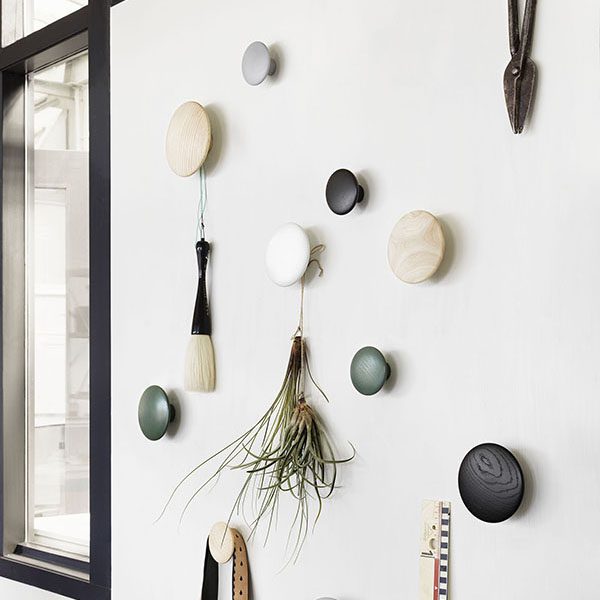 MUUTO The Dots Wall Hook Black-11739