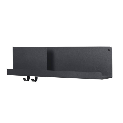 MUUTO Folded Shelves, Black, 63x6.5cm